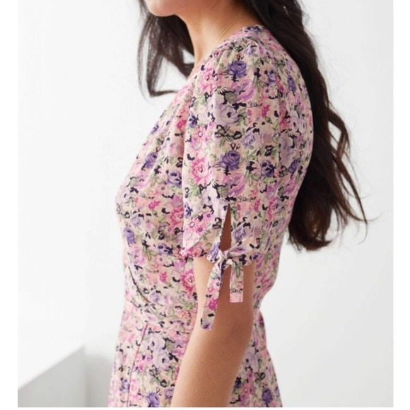 *moving sale - bundle & & OTHER STORIES Floral Printed Mini Wrap Dress Size 2/XS - Picture 5 of 12